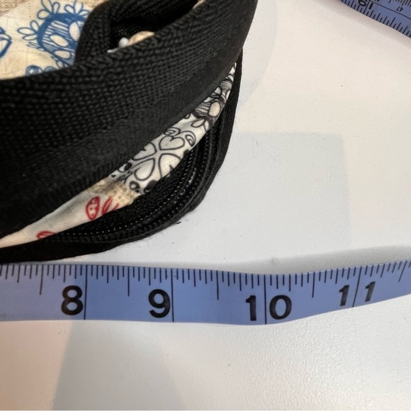 LeSportsSac | Vintage Deluxe Crossbody Shoulder Satchel Hearts Flowers + Pouch - Picture 10 of 10